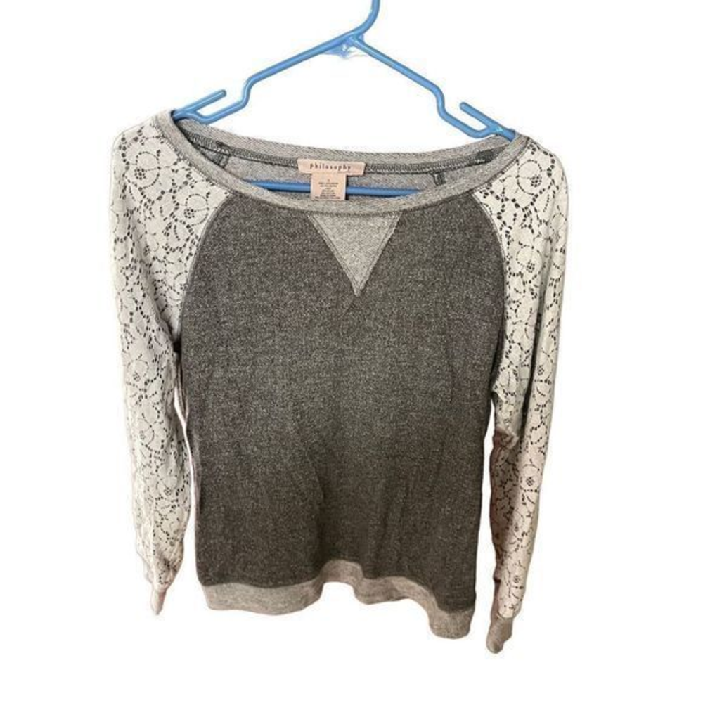 Philosophy womens long sleeve top size large
